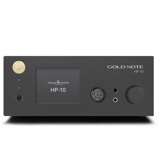 Gold Note HP-10 BT Kopfhörerverstärker Schwarz Frontansicht