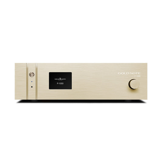 Gold Note P-1000 MKII Deluxe Vorverstärker Gold Frontansicht
