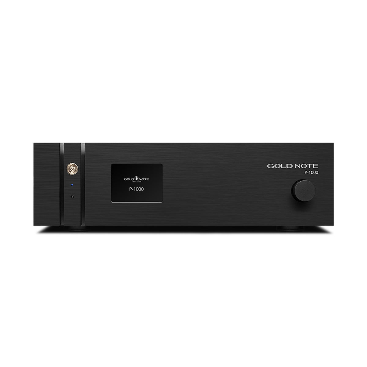 Gold Note P-1000 MKII Deluxe Vorverstärker Schwarz Frontansicht