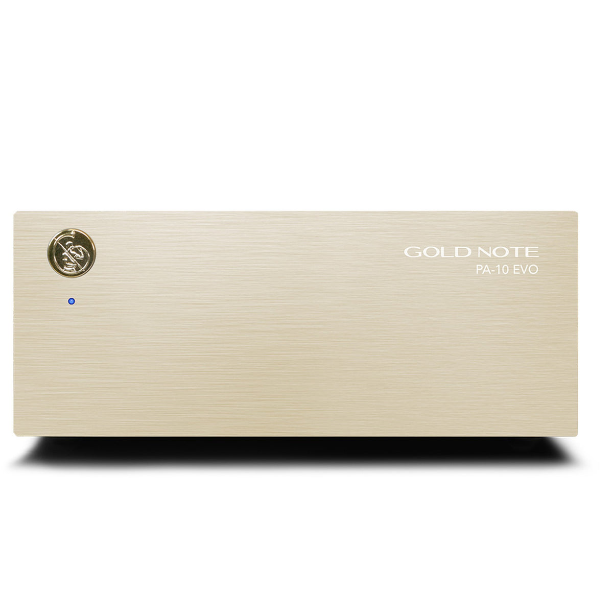 Gold Note PA-10 EVO Stereo-Endverstärker Gold Frontansicht