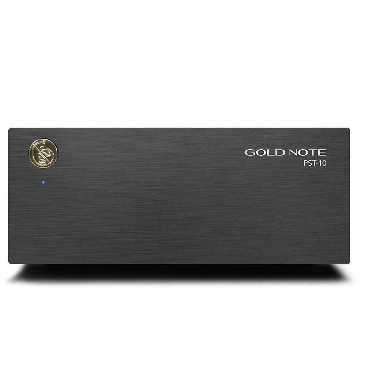 Gold Note PST-10 Plattenspieler-Netzteil Frontansicht in Schwarz
