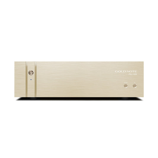 Gold Note PSU-1000 Netzteil für Serie 1000 Frontansicht in Gold