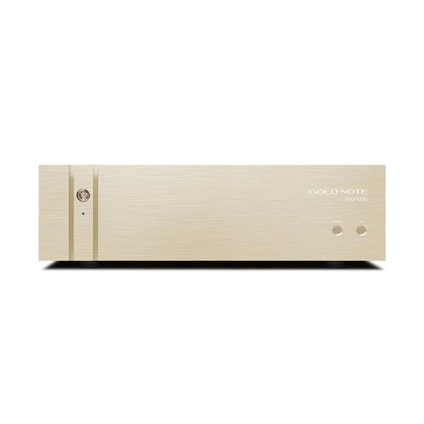 Gold Note PSU-1250 Netzteil für Serie 1000 Frontansicht in Gold