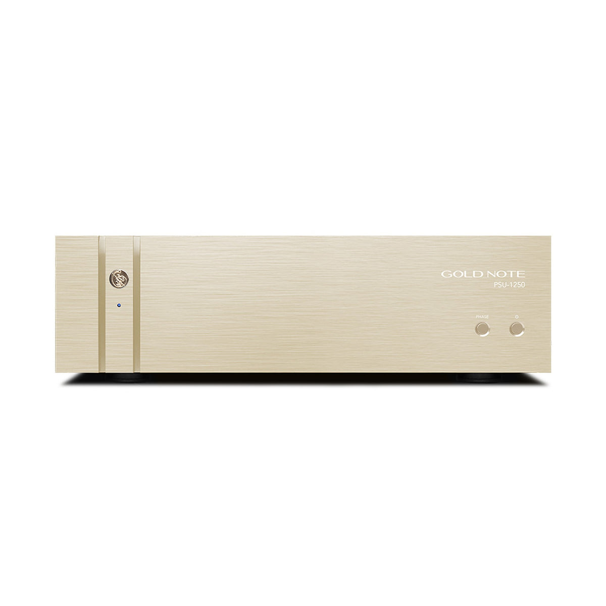 Gold Note PSU-1250 Netzteil für Serie 1000 Frontansicht in Gold