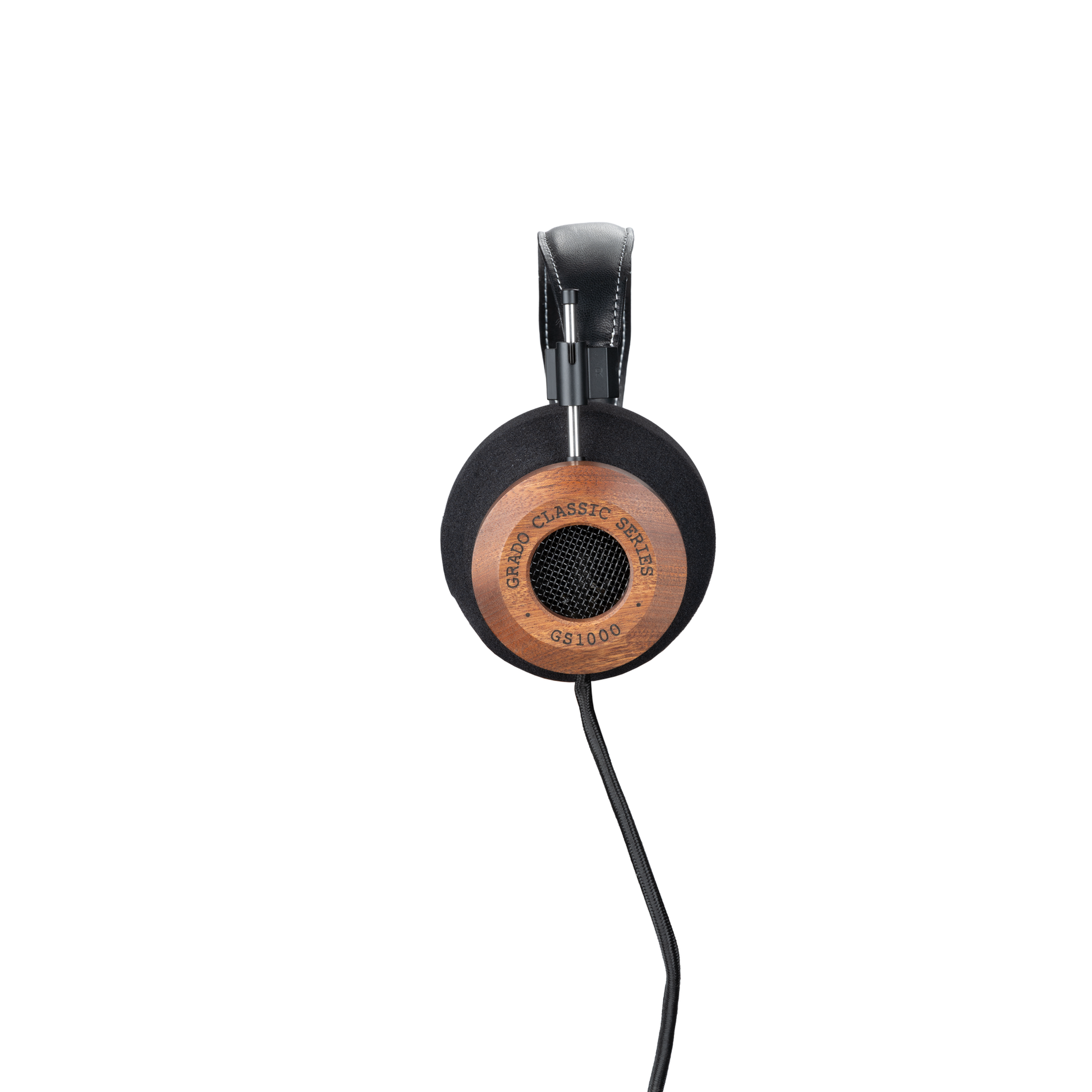 Grado Classic GS1000 Open-Back-Kopfhörer Seitenansicht mit Lederkopfband und Metallgitter