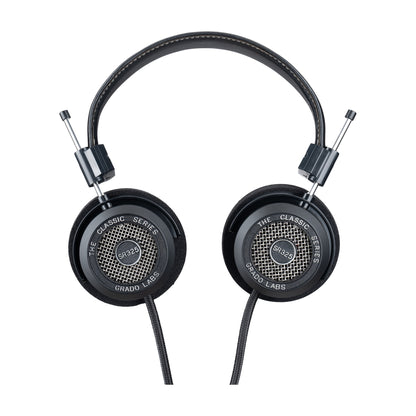 Grado Classic SR325 Open-Back-Kopfhörer Frontansicht beider Hörmuscheln mit Metallgehäuse