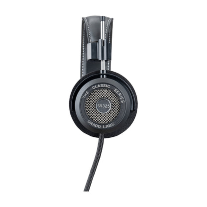 Grado Classic SR325 Open-Back-Kopfhörer Seitenansicht mit Lederkopfband und Metallgitter