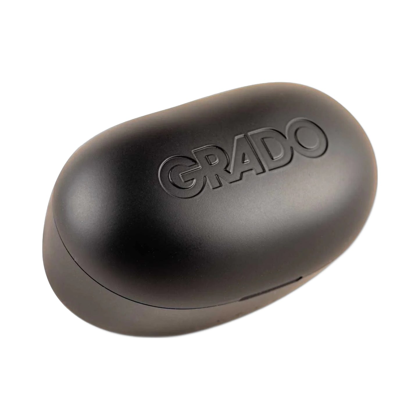 Grado GT220 True-Wireless-In-Ear-Kopfhörer Detailansicht geschlossene Ladebox mit Grado Schriftzug