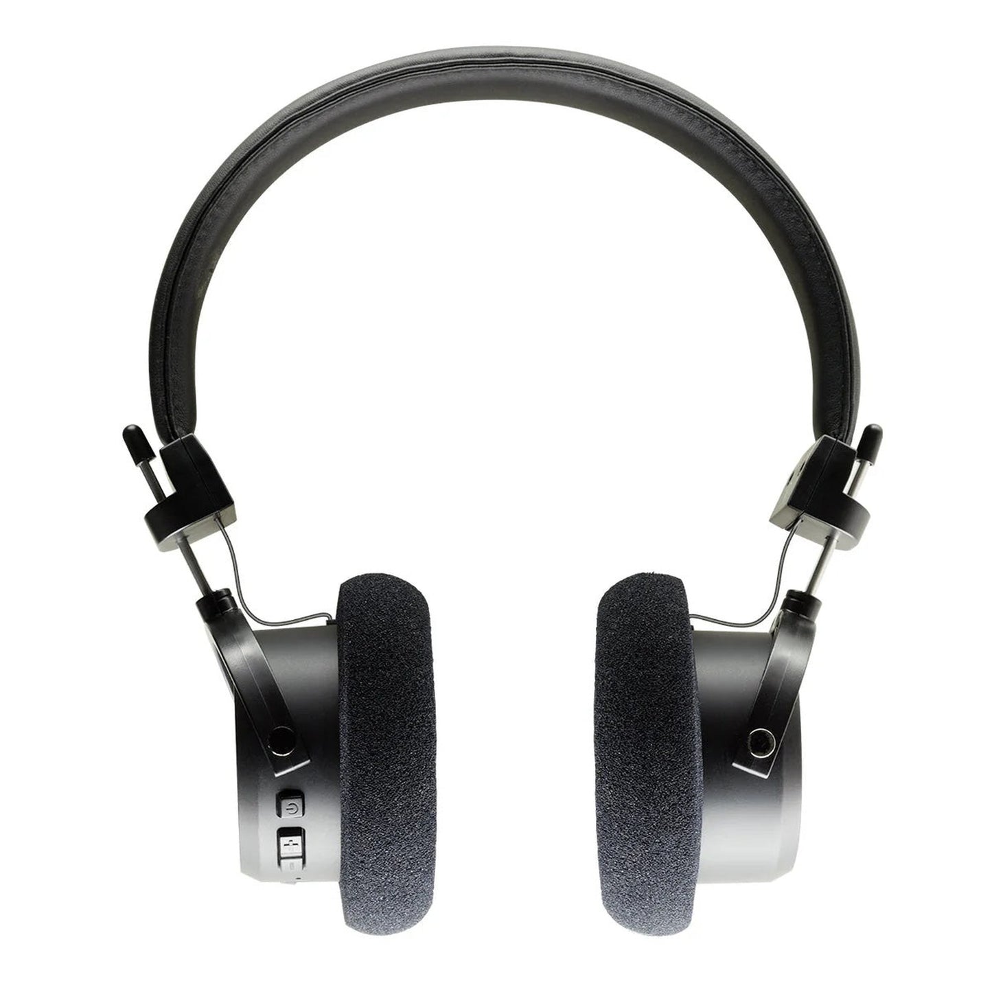 Grado GW100 X Open-Back Bluetooth-Kopfhörer Rückansicht mit Schaumstoff-Ohrpolstern und Bedientasten