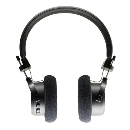 Grado GW100 X Open-Back Bluetooth-Kopfhörer Rückansicht mit Schaumstoff-Ohrpolstern und Bedientasten