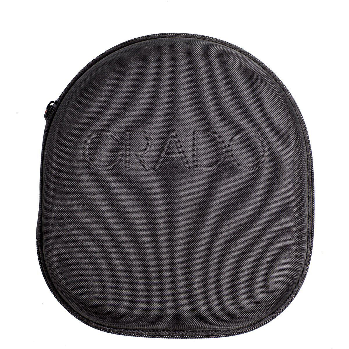 Grado Hartschalen-Kopfhörertasche Large Draufsicht geschlossen mit geprägtem Markenschriftzug