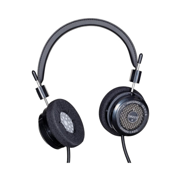 Grado Prestige SR225x Open-Back-Kopfhörer Schrägansicht mit Kopfbügel und Ohrpolstern