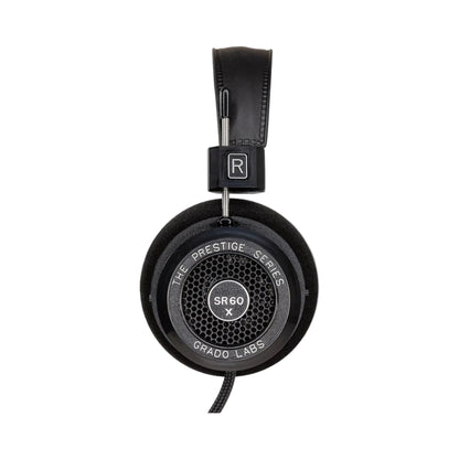 Grado Prestige SR60x Open-Back-Kopfhörer Frontansicht der Ohrmuschel mit Grado-Labs-Gitter