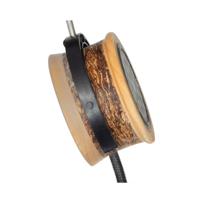 Grado Reference RS2x Open-Back-Kopfhörer Detailansicht des Holzgehäuses von der Seite