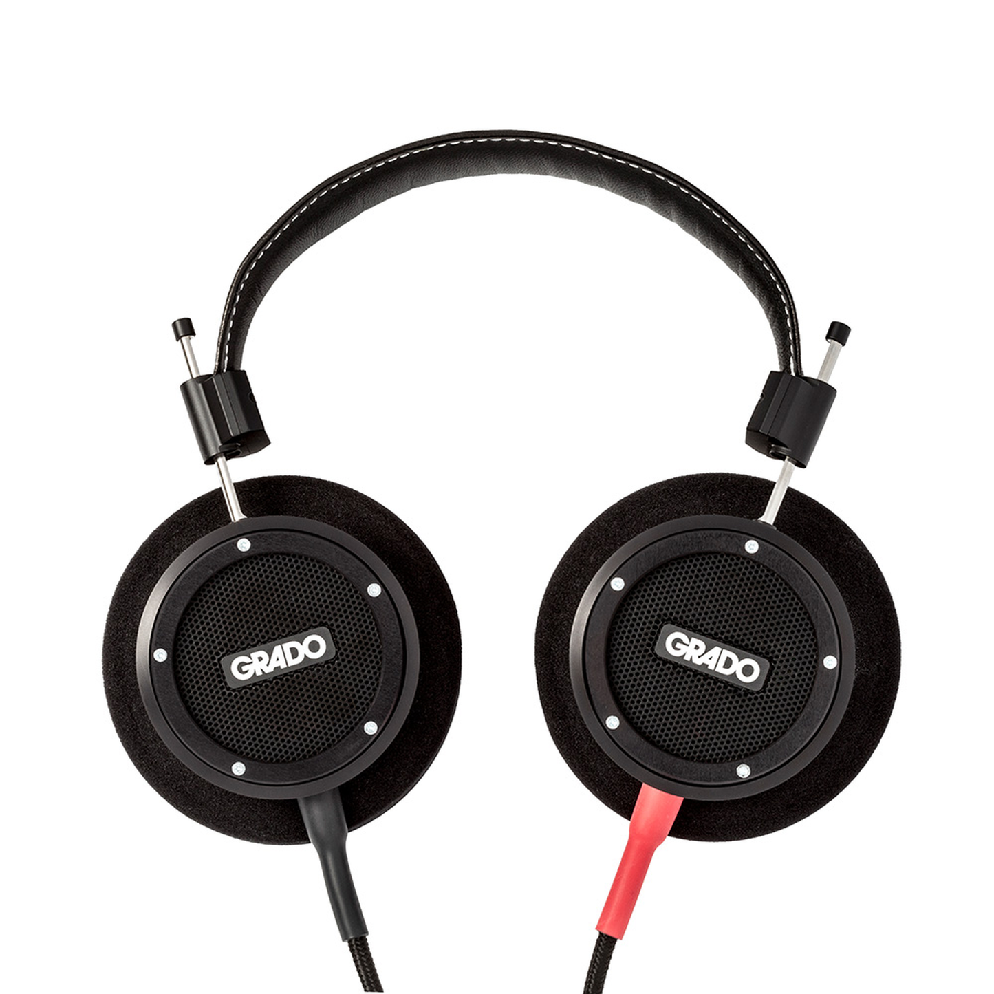 Grado Signature S750 Open-Back-Kopfhörer Frontansicht beider Ohrmuscheln mit Metallgittern