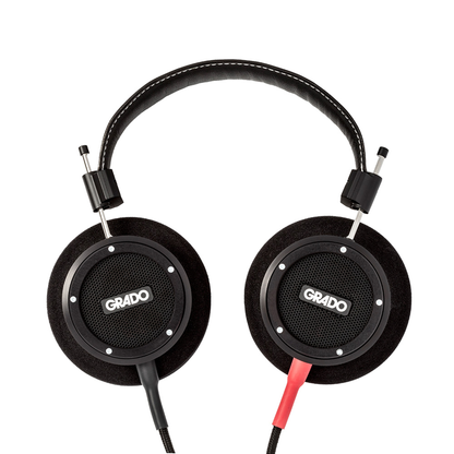 Grado Signature S750 Open-Back-Kopfhörer Frontansicht beider Ohrmuscheln mit Metallgittern