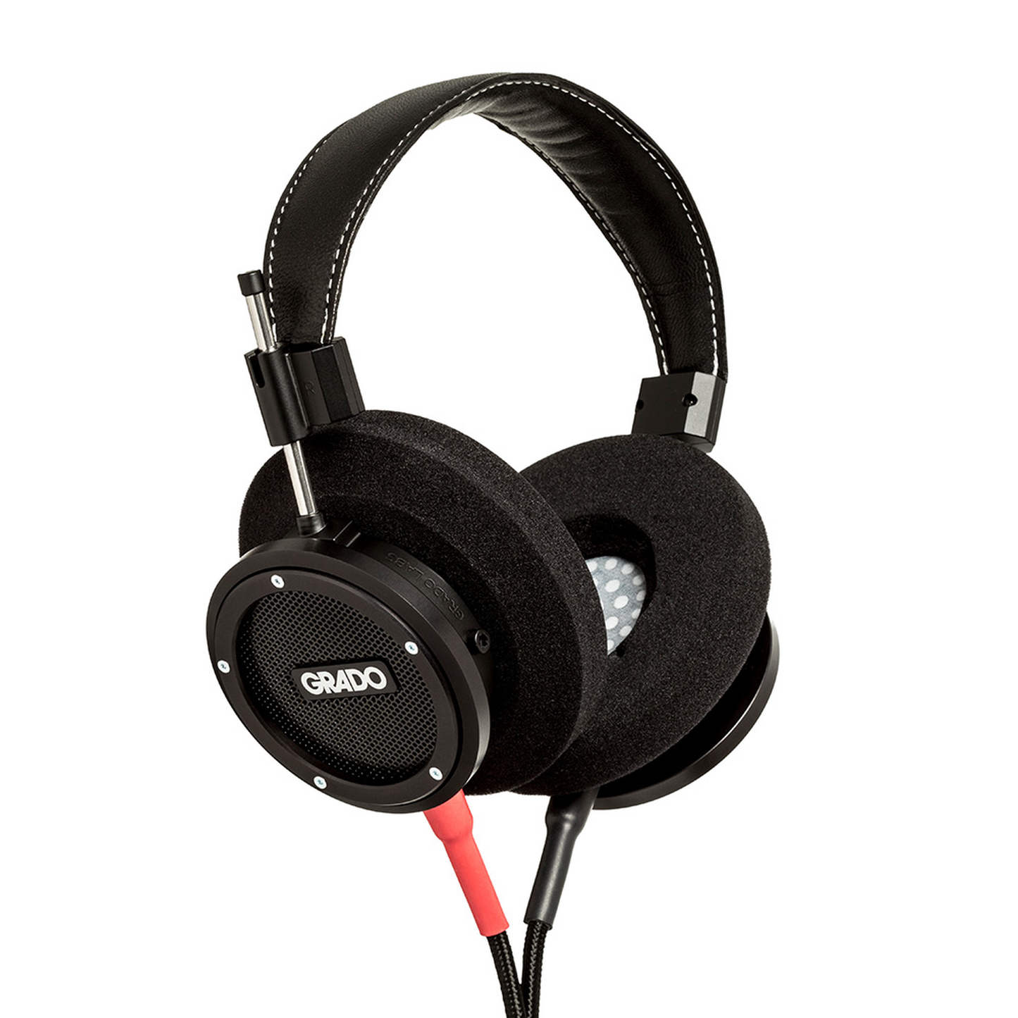 Grado Signature S750 Open-Back-Kopfhörer Schrägansicht von links mit schwarzen Metallgittern