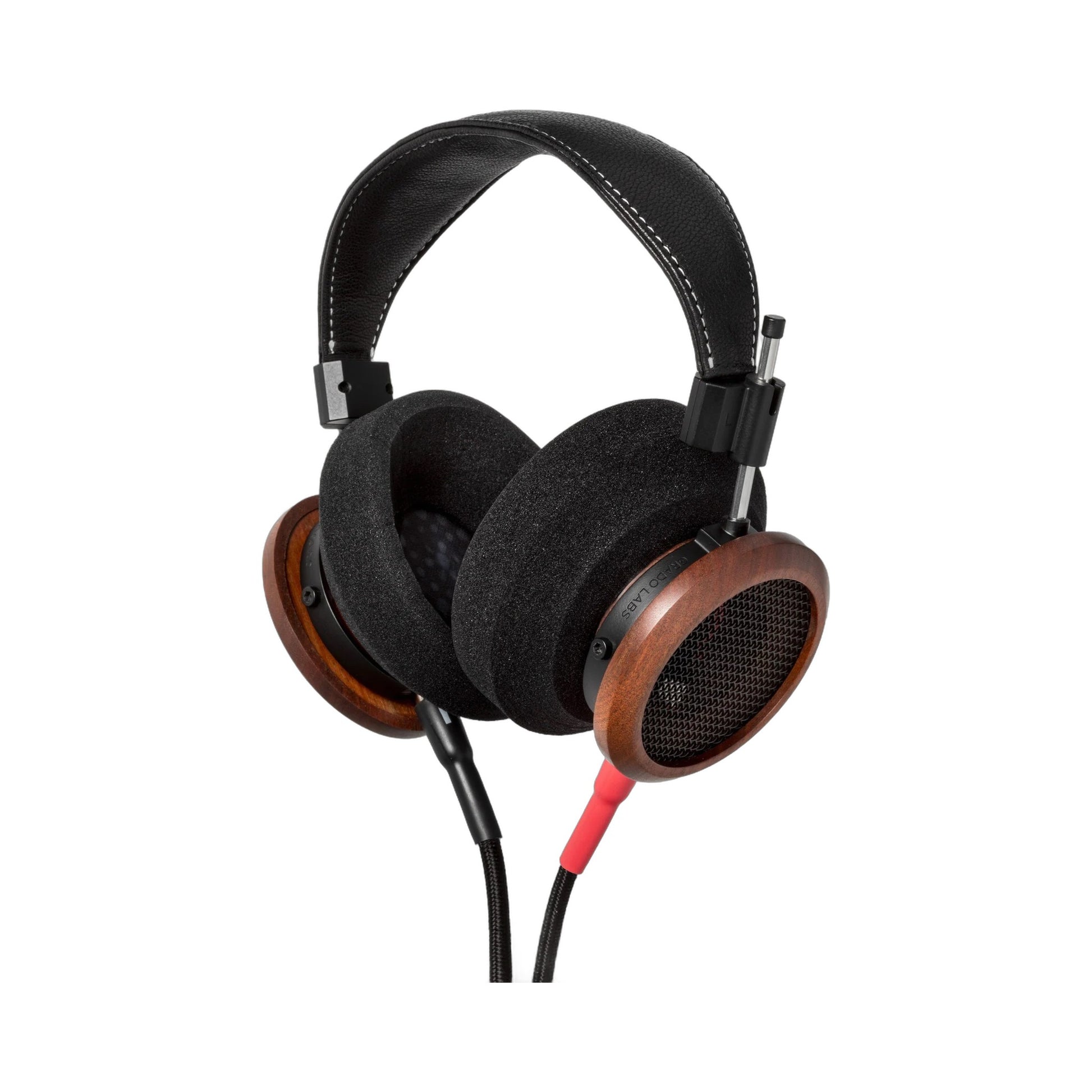 Grado Signature S950 Open-Back-Kopfhörer Schrägansicht von rechts mit Lederkopfbügel
