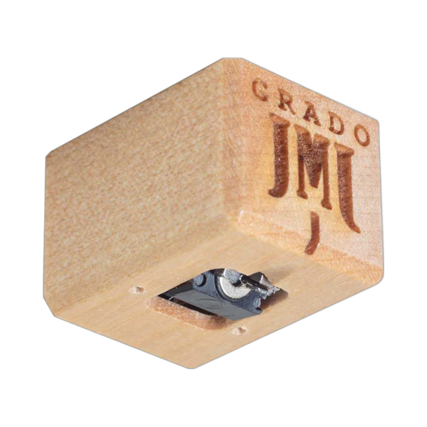 Grado Timbre Opus3 MI-Tonabnehmer High Output Schrägansicht mit Ahornholzkörper und Diamantnadel