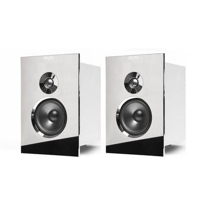 AVM Inspiration AS 2.3 HiFi-Set Cellini Chrom, Audition CB 2.3 Stereopaar mit verchromter Frontblende