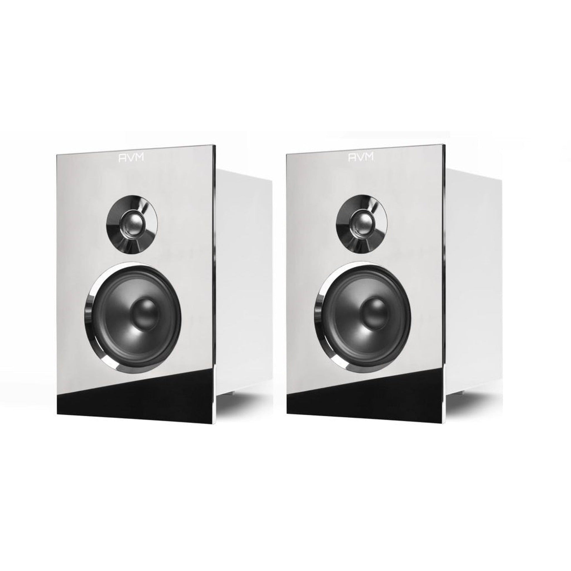AVM Inspiration CS 2.3 HiFi-Set Cellini Chrom, Audition CB 2.3 Stereopaar mit verchromter Frontblende