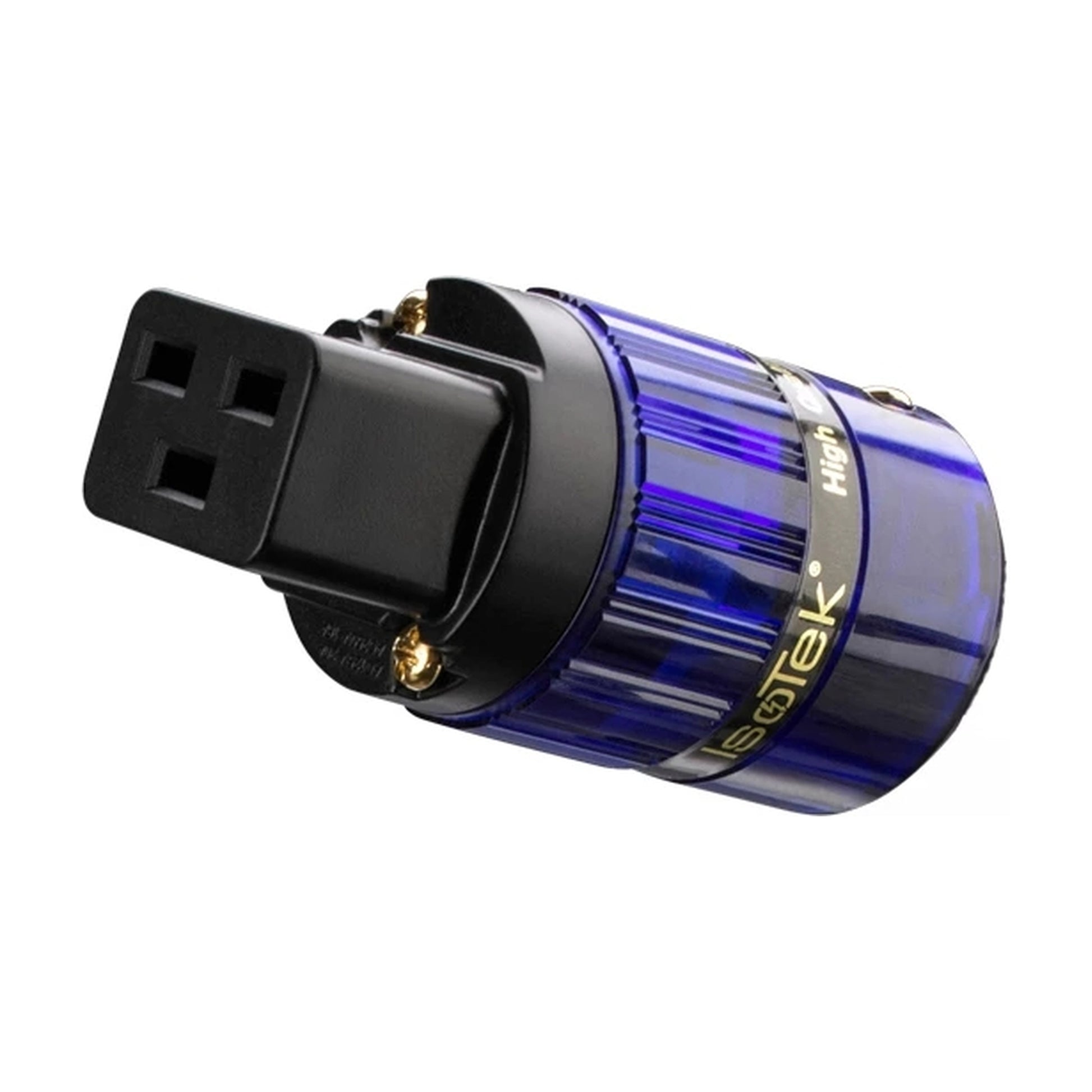 IsoTek 24ct Gold Audiophile Connectors Detailansicht C19-Kupplung