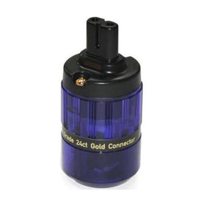 IsoTek 24ct Gold Audiophile Connectors Detailansicht C7-Kupplung