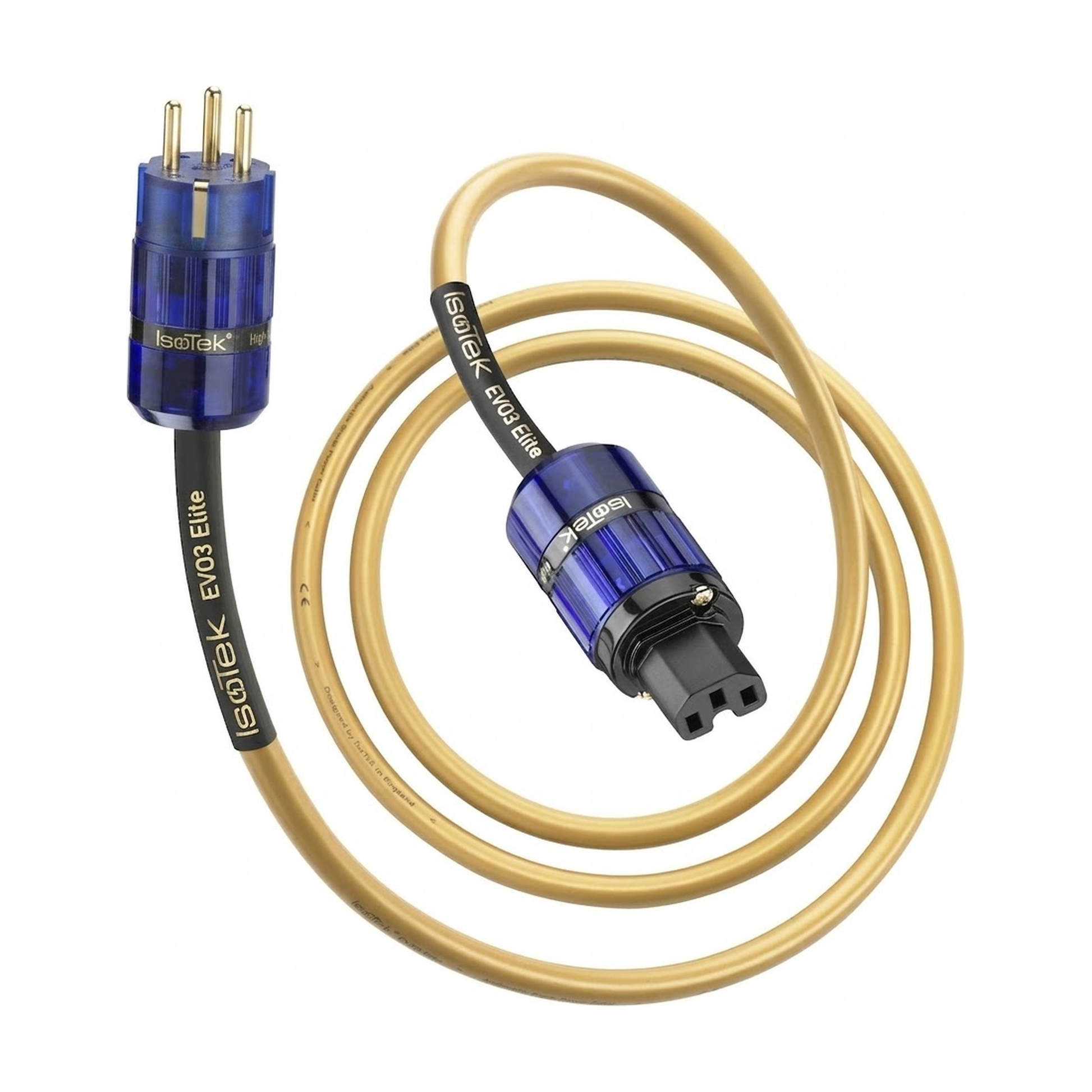 IsoTek EVO3 Elite Netzkabel – Schweizer Netzstecker auf C15-Kupplung