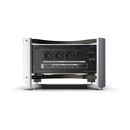 IsoTek EVO3 Genesis Netzfilter Rückansicht mit Anschlüssen