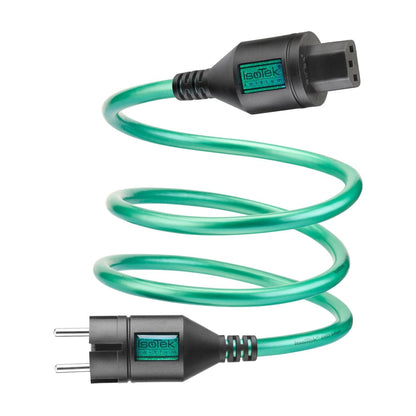 IsoTek EVO3 Initium Netzkabel Gesamtansicht, perspektivische Seitenansicht