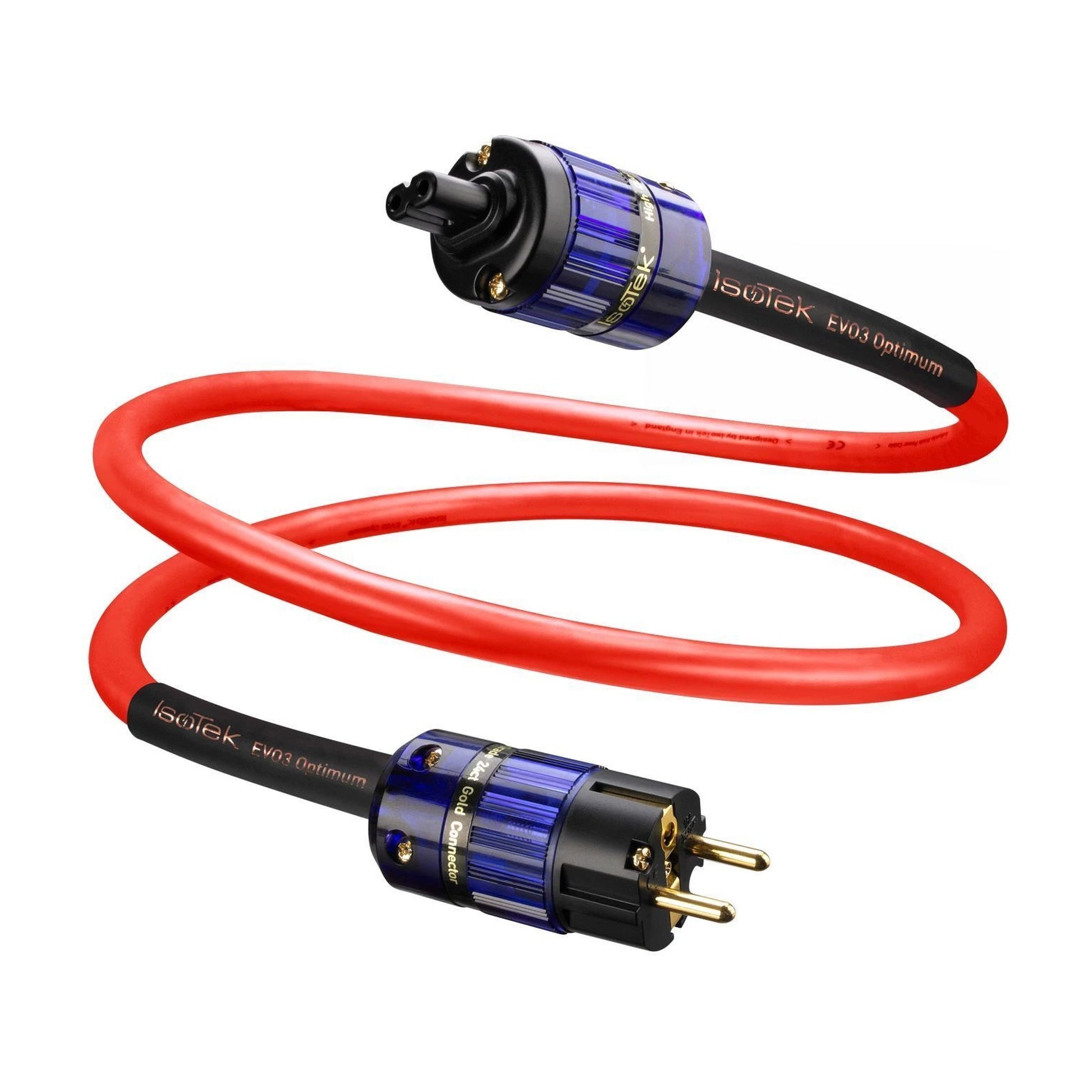 IsoTek EVO3 Optimum Netzkabel – Schuko-Stecker auf C5-Kaltgerätestecker