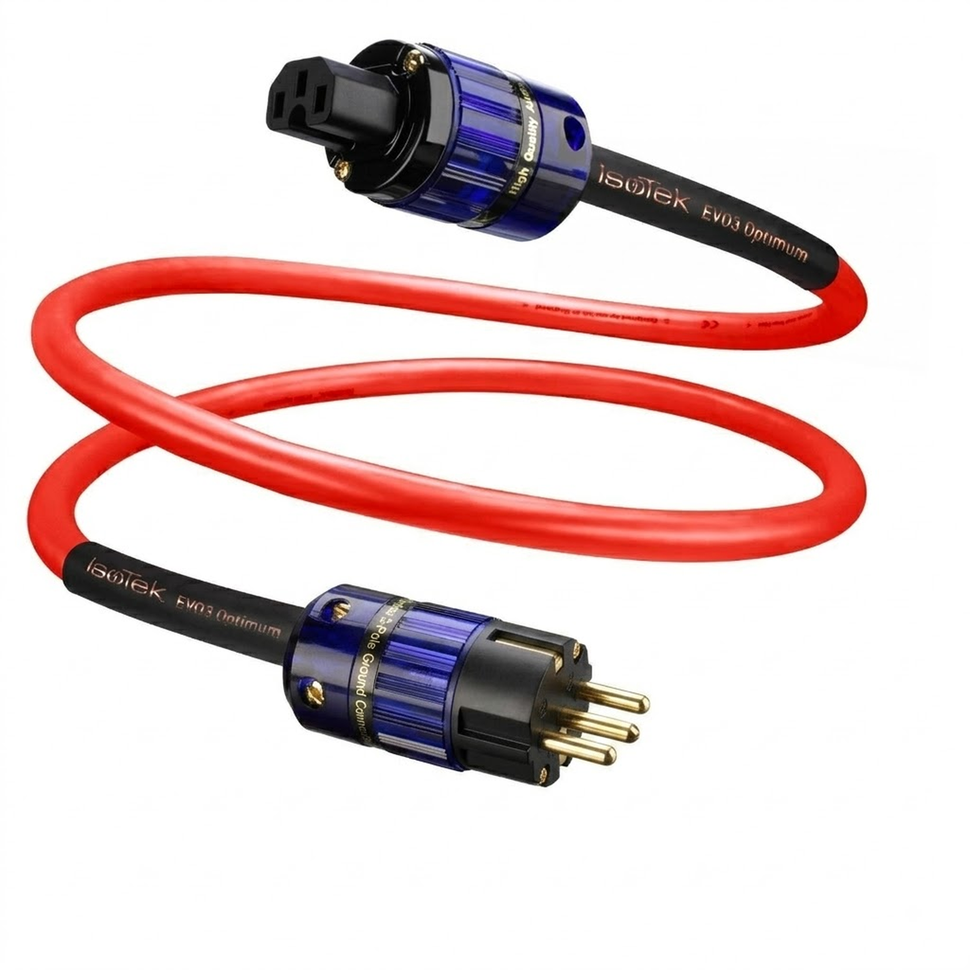 IsoTek EVO3 Optimum Netzkabel – Schweizer Netzstecker auf C15-Kupplung