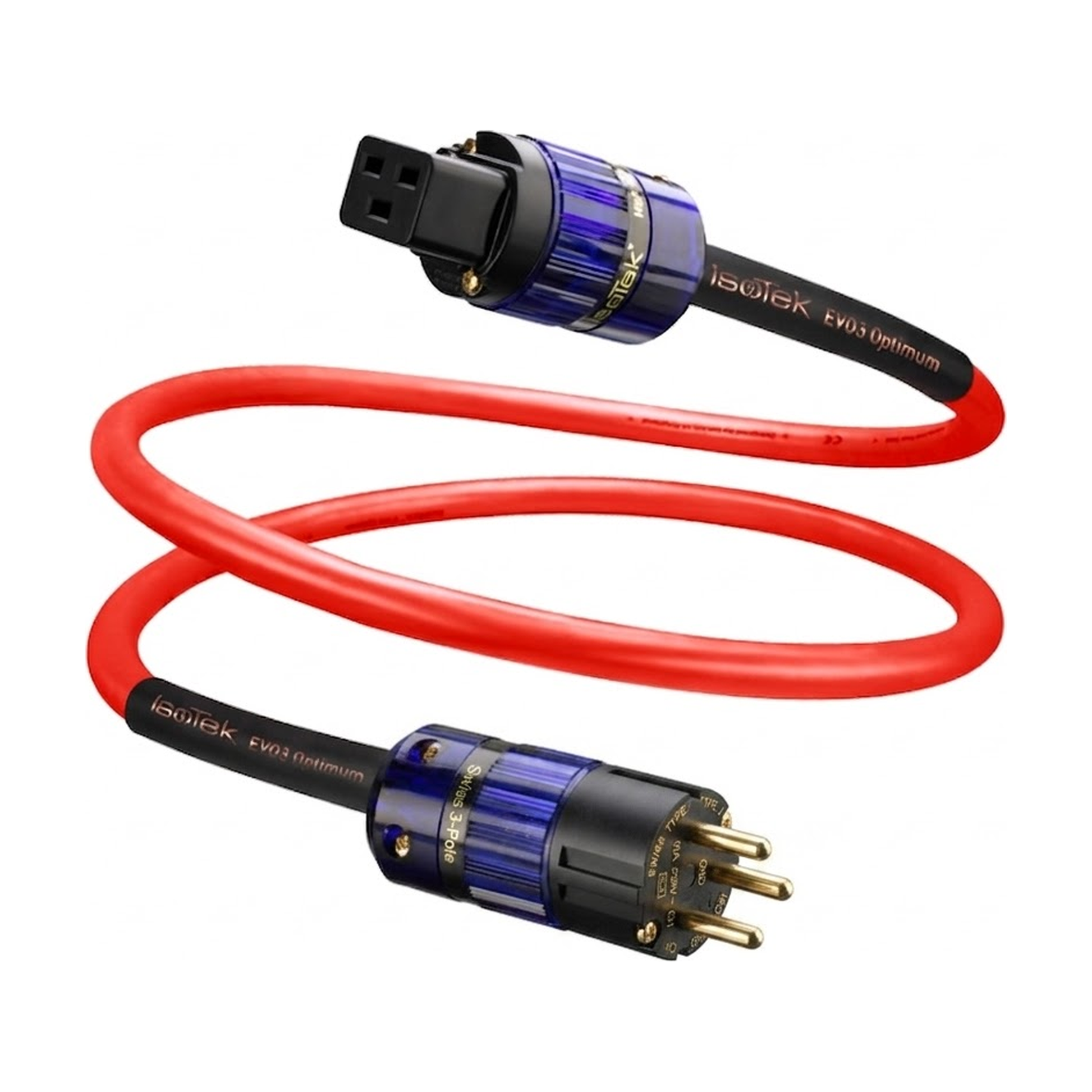 IsoTek EVO3 Optimum Netzkabel – Schweizer Netzstecker auf C19-Kupplung