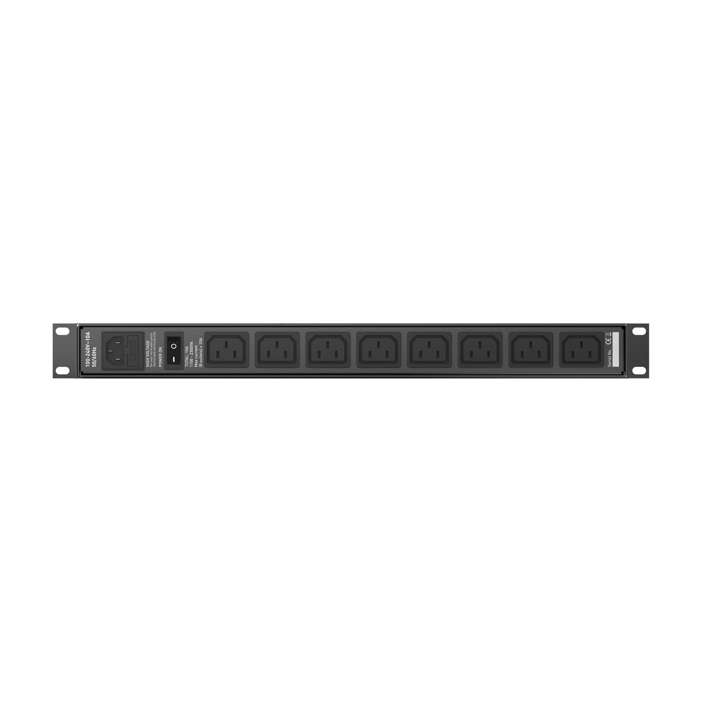 IsoTek Smart Power Alpha Lite Netzfilterleiste Rückansicht mit acht IEC-Ausgängen