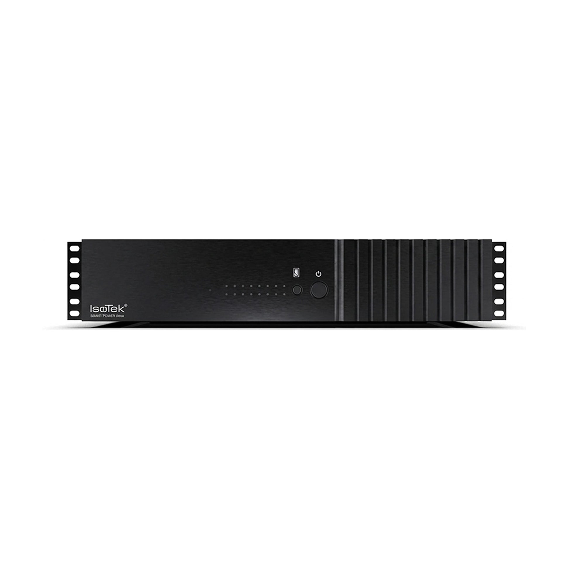 IsoTek Smart Power Delta Netzfilterleiste Frontansicht mit Statusanzeigen und Netzschalter