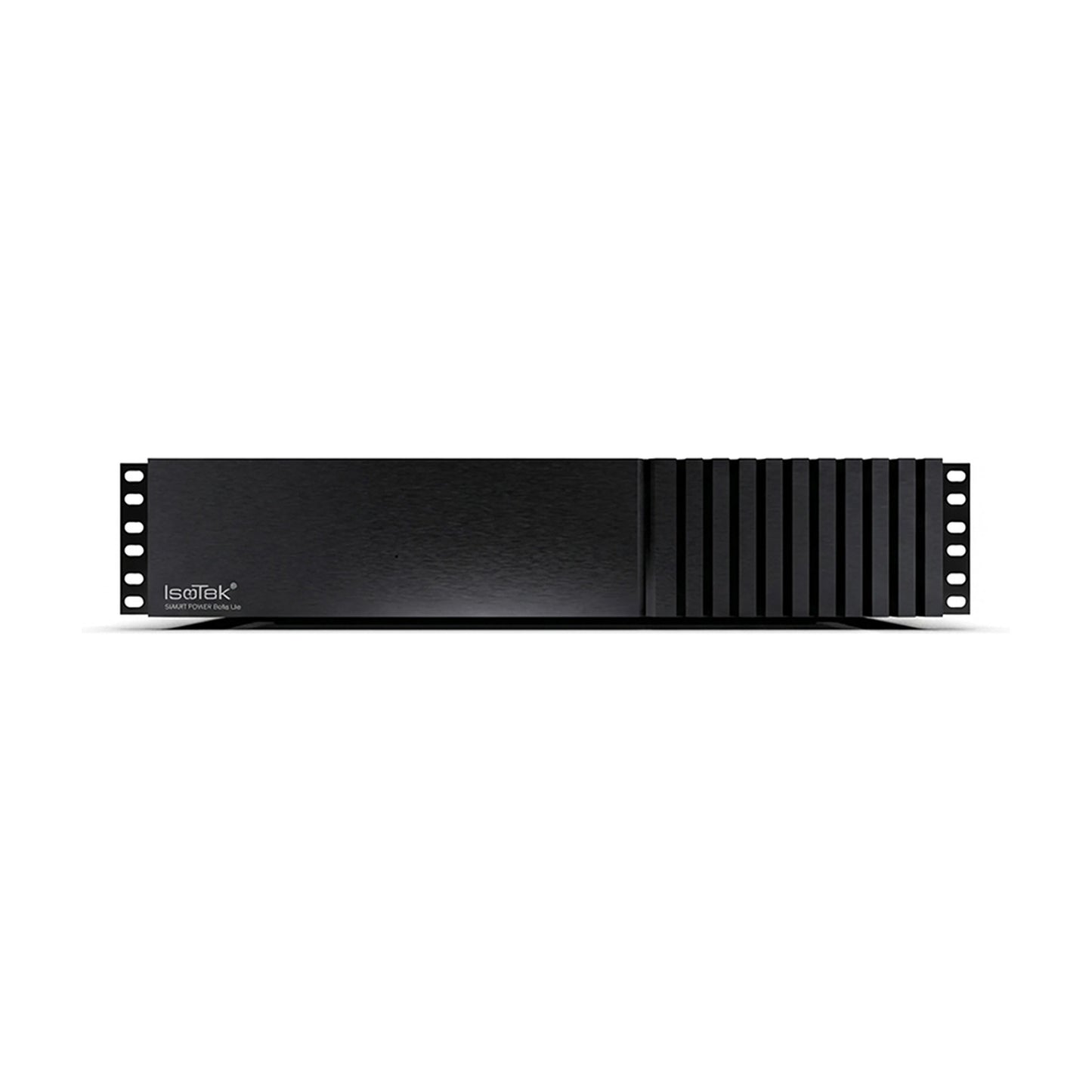 IsoTek Smart Power Delta Lite Netzfilterleiste Frontansicht im 19-Zoll-Rackgehäuse