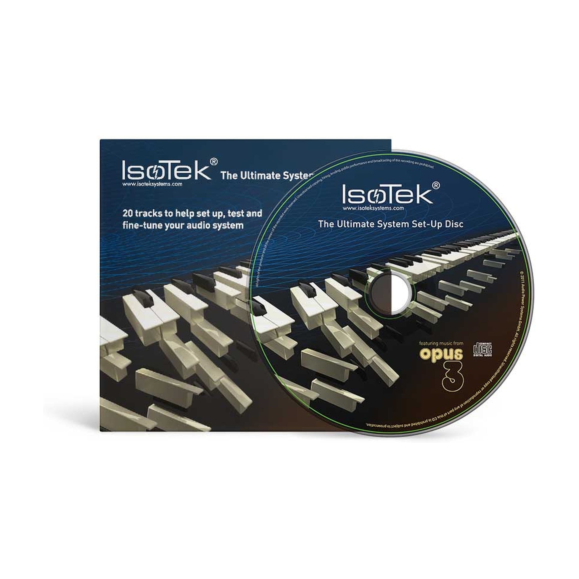 IsoTek Ultimate System Set-Up Disc Lieferumfang mit Pappschuber und CD