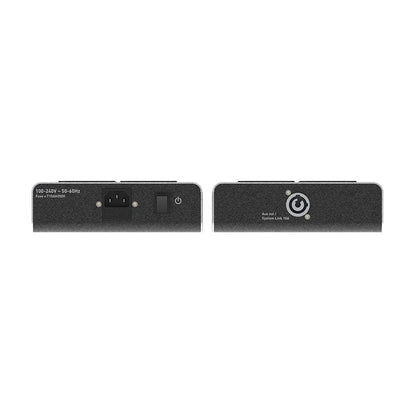 IsoTek V5 Corvus Netzleiste Anschlussfeld mit Netzeingang, Sicherung und System-Link-Ausgang