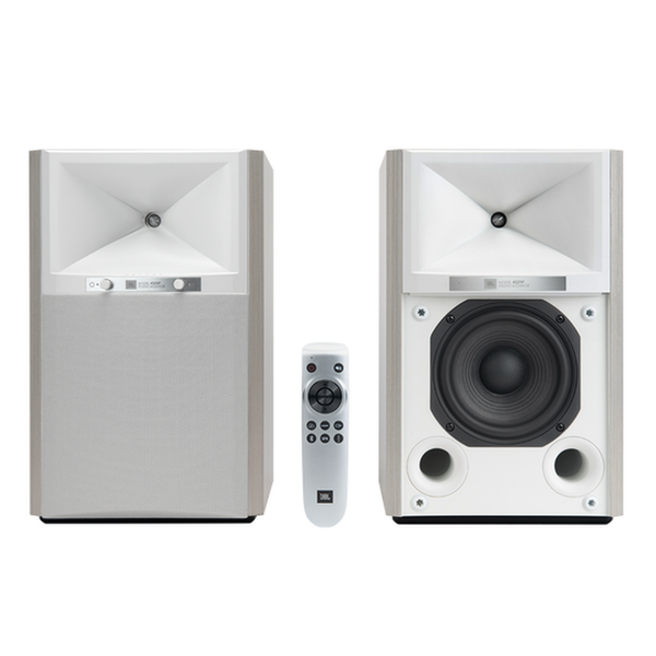 JBL 4305P Studio Monitor Aktivlautsprecher White Aspen Stereopaar mit Fernbedienung