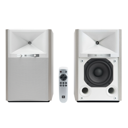JBL 4305P Studio Monitor Aktivlautsprecher White Aspen Stereopaar mit Fernbedienung