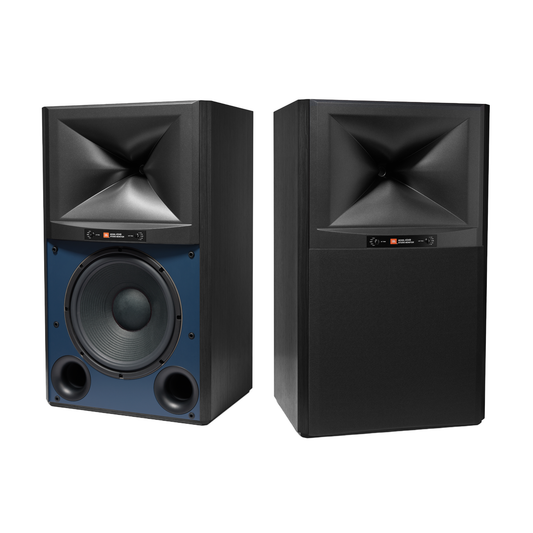 JBL 4349 Studio Monitor schwarz Stereopaar Frontansicht