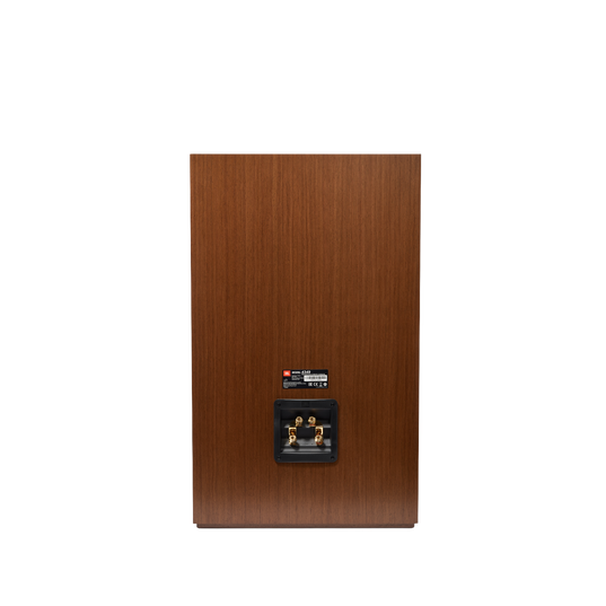 JBL 4349 Studio Monitor Walnuss Rückansicht mit Anschlussterminal