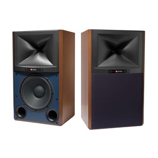 JBL 4349 Studio Monitor Walnuss Stereopaar Frontansicht
