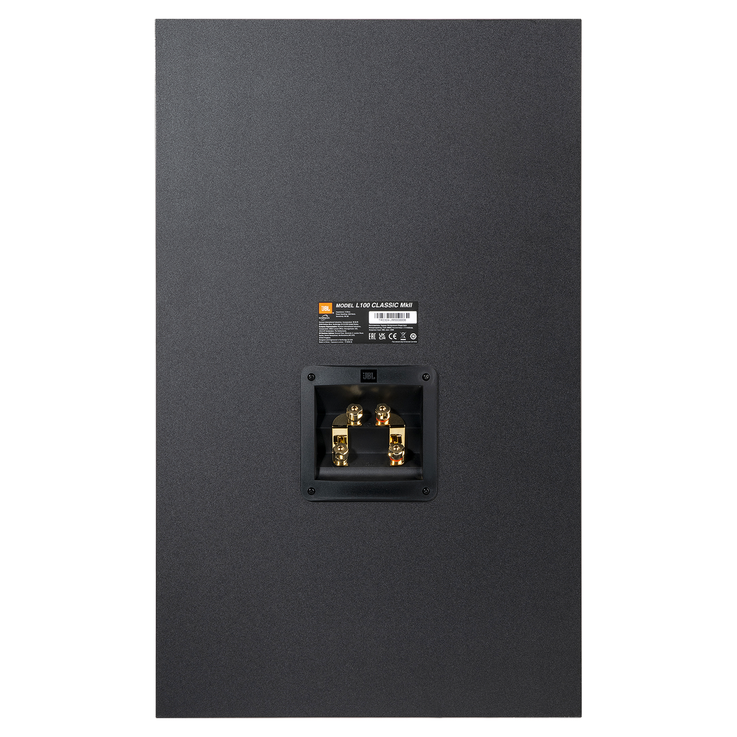 JBL L100 Classic MKII Regallautsprecher blau Rückansicht