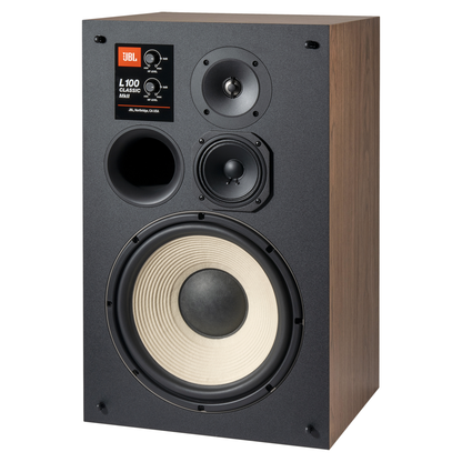 JBL L100 Classic MKII Regallautsprecher blau Schrägansicht ohne Grill