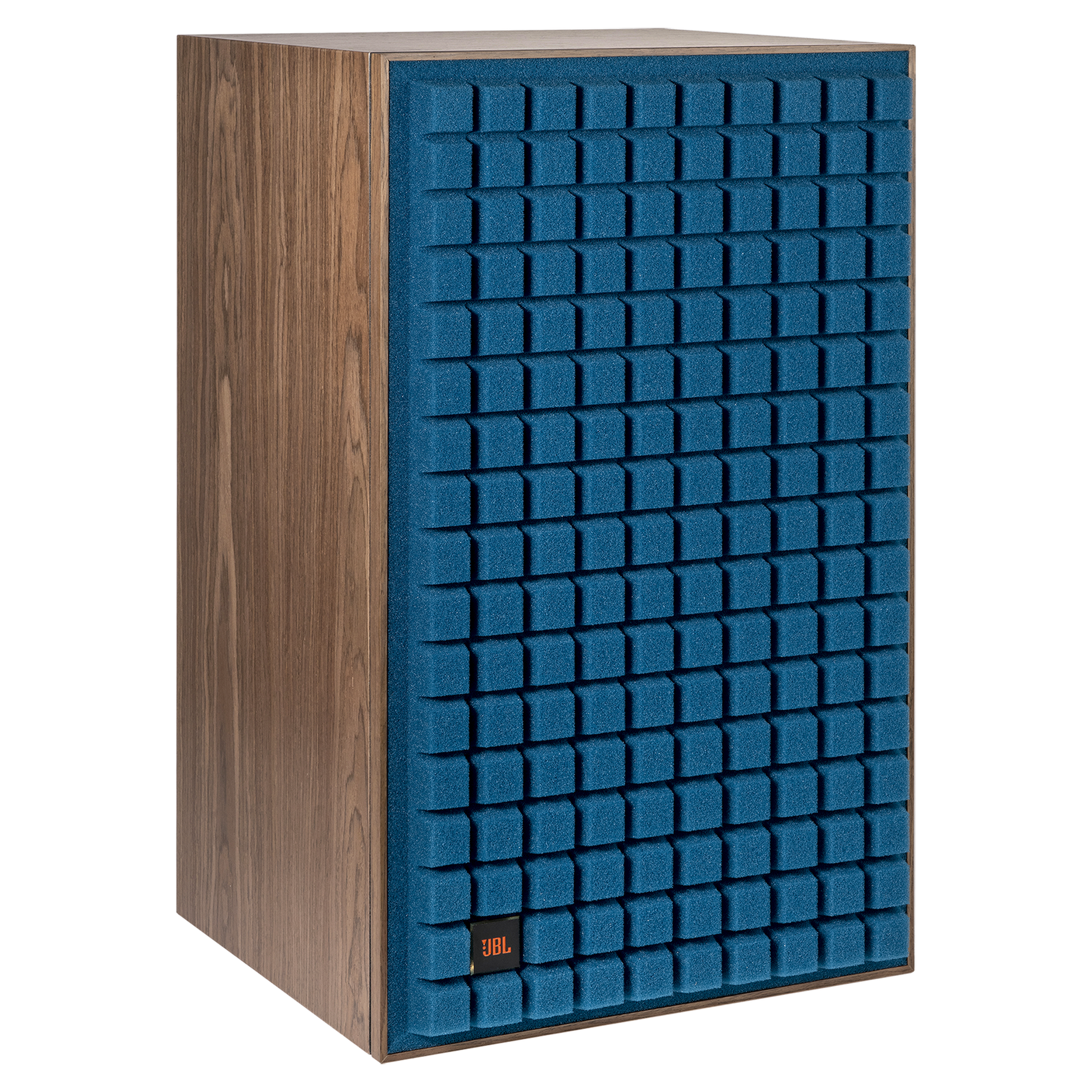 JBL L100 Classic MKII Regallautsprecher blau Schrägansicht