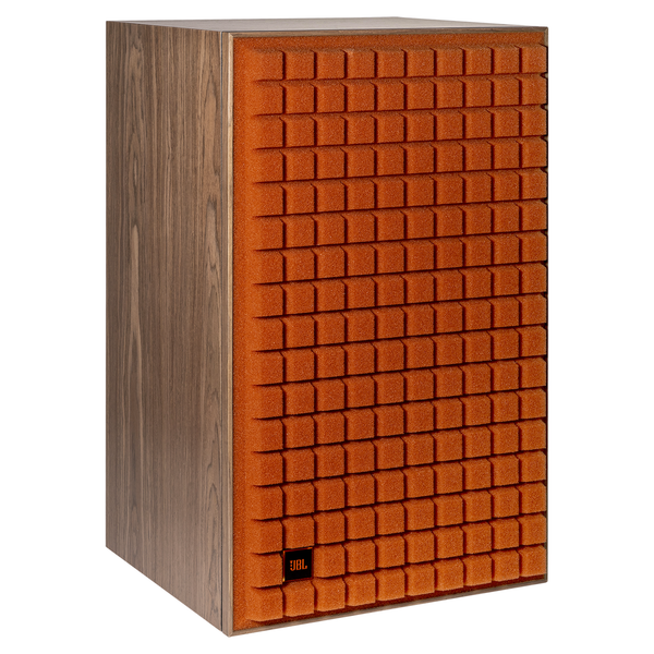 JBL L100 Classic MKII Regallautsprecher orange Schrägansicht