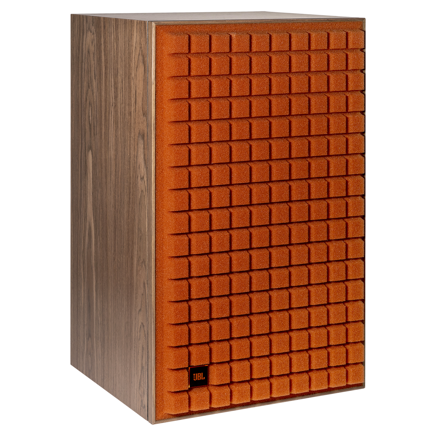 JBL L100 Classic MKII Regallautsprecher orange Schrägansicht