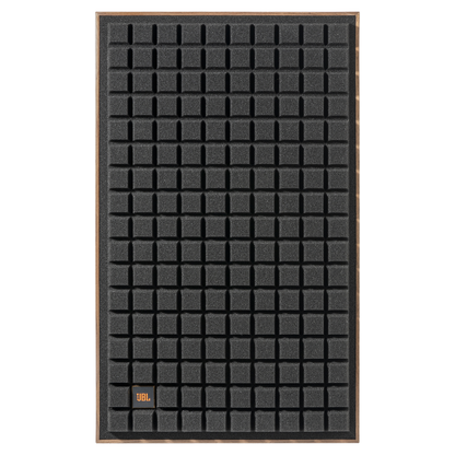 JBL L100 Classic MKII Regallautsprecher schwarz Frontansicht mit Grill