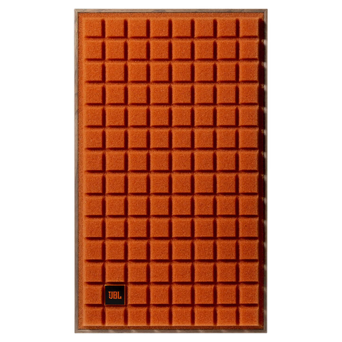 JBL L52 Classic Regallautsprecher orange Quadrex-Grill Frontansicht
